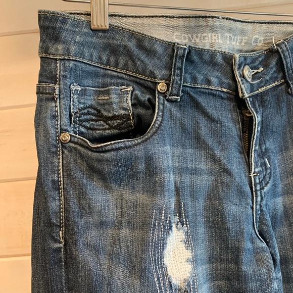 Cruel Girl | Diva Distressed Bootcut Jeans - Picture 3 of 12